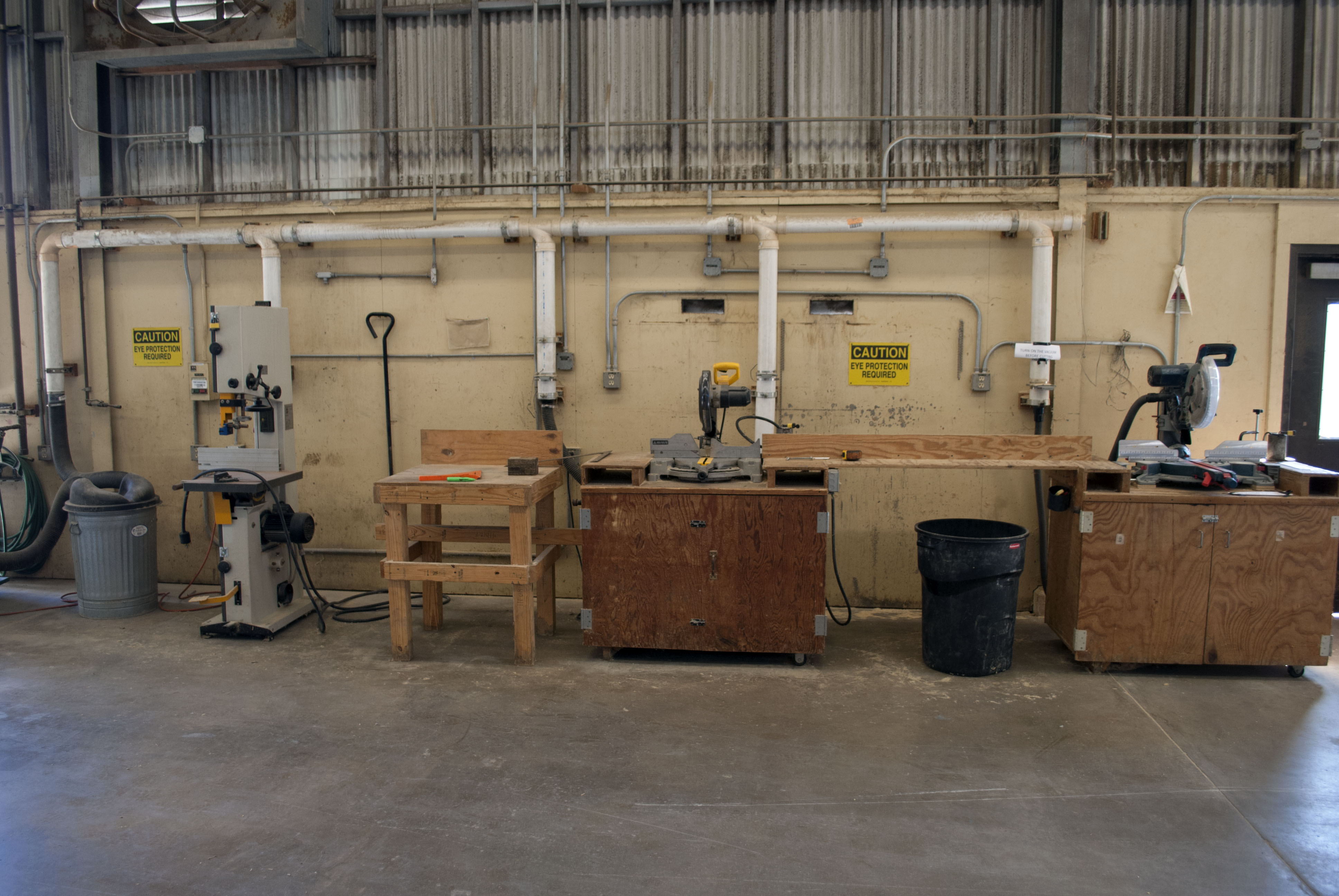 interior view of woodshop